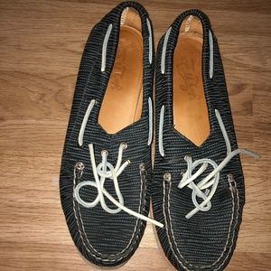 Sperry Gold Cup Black Metallic 9.5 Shoes